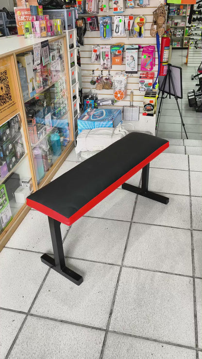 Banco Plano Recto – Banco De Gimnasio Para Press De Pecho Y Entrenamiento De Fuerza