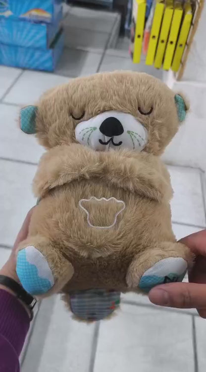 Peluche Nutria Sensorial Respiración Musical – Luz Nocturna Y Sonidos Relajantes Para Dormir