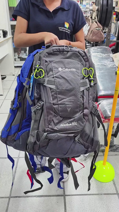 Mochila Columbia Adventure 40L – Impermeable, Ergonómica y Multiusos para Senderismo, Trekking y Outdoor North