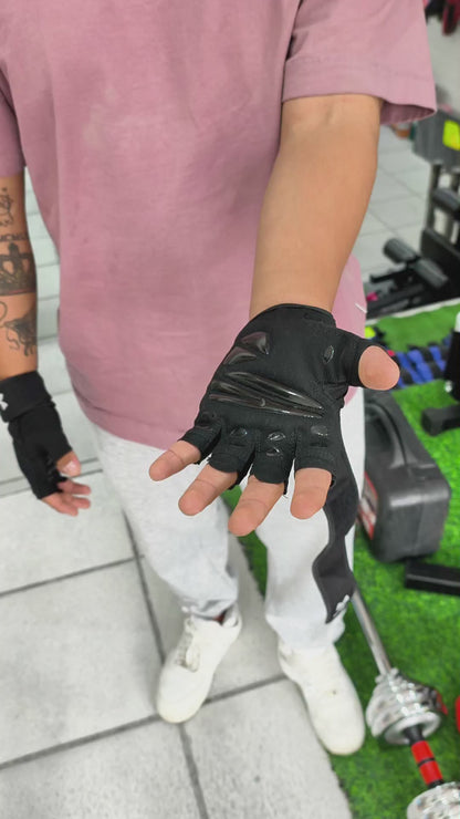 Guantes Deportivos Para Gimnasio, Ciclismo Y Crossfit – Under Con Muñequera Ajustable Y Tejido Transpirable Dri-Fit