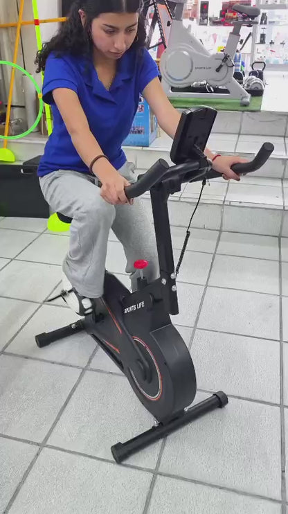 Bicicleta Magnética Estática Spinning Sports Life – Con Monitor Y Resistencia Ajustable