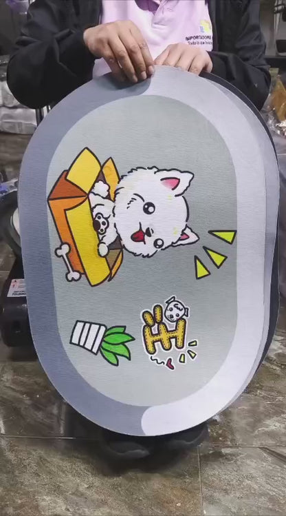 Alfombra Ovalada Antideslizante – Diseño Decorativo Para Baño, Cocina O Entrada