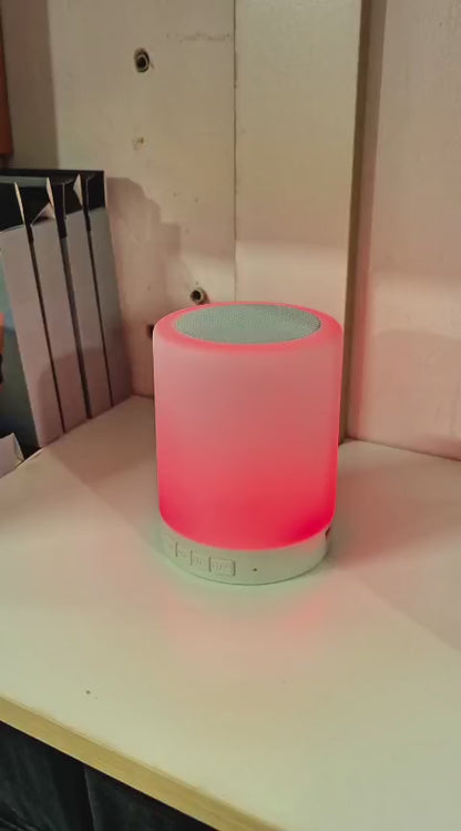 Parlante Lámpara LED Touch Bluetooth – Altavoz Inalámbrico Con Sensor Táctil, Luces RGB Y Entrada Auxiliar