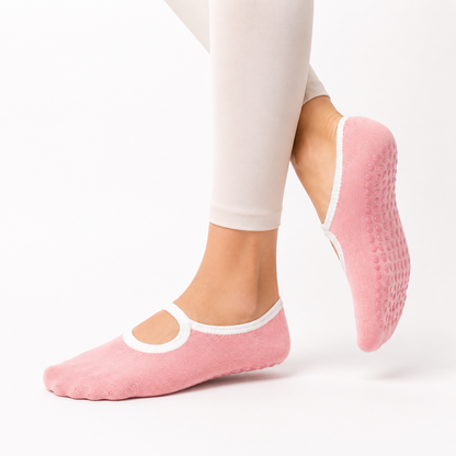 Medias de Yoga Antideslizantes con Ajuste al Tobillo para Pilates y Entrenamiento