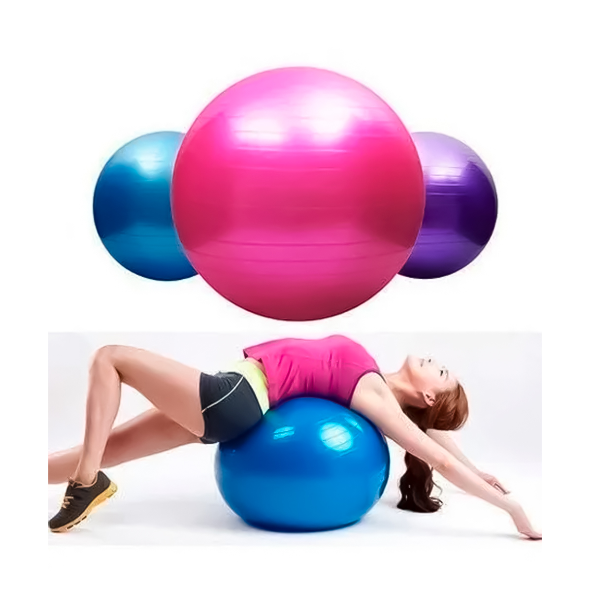 6 uds. Pelota de ejercicio Pilates Mini pelota de Yoga, pelota de  entrenamiento Fitness, equilibrio
