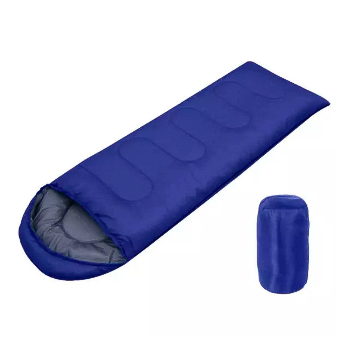 Bolsa de dormir Doble Tamaño XL Queen, Camping Pesca - Azul