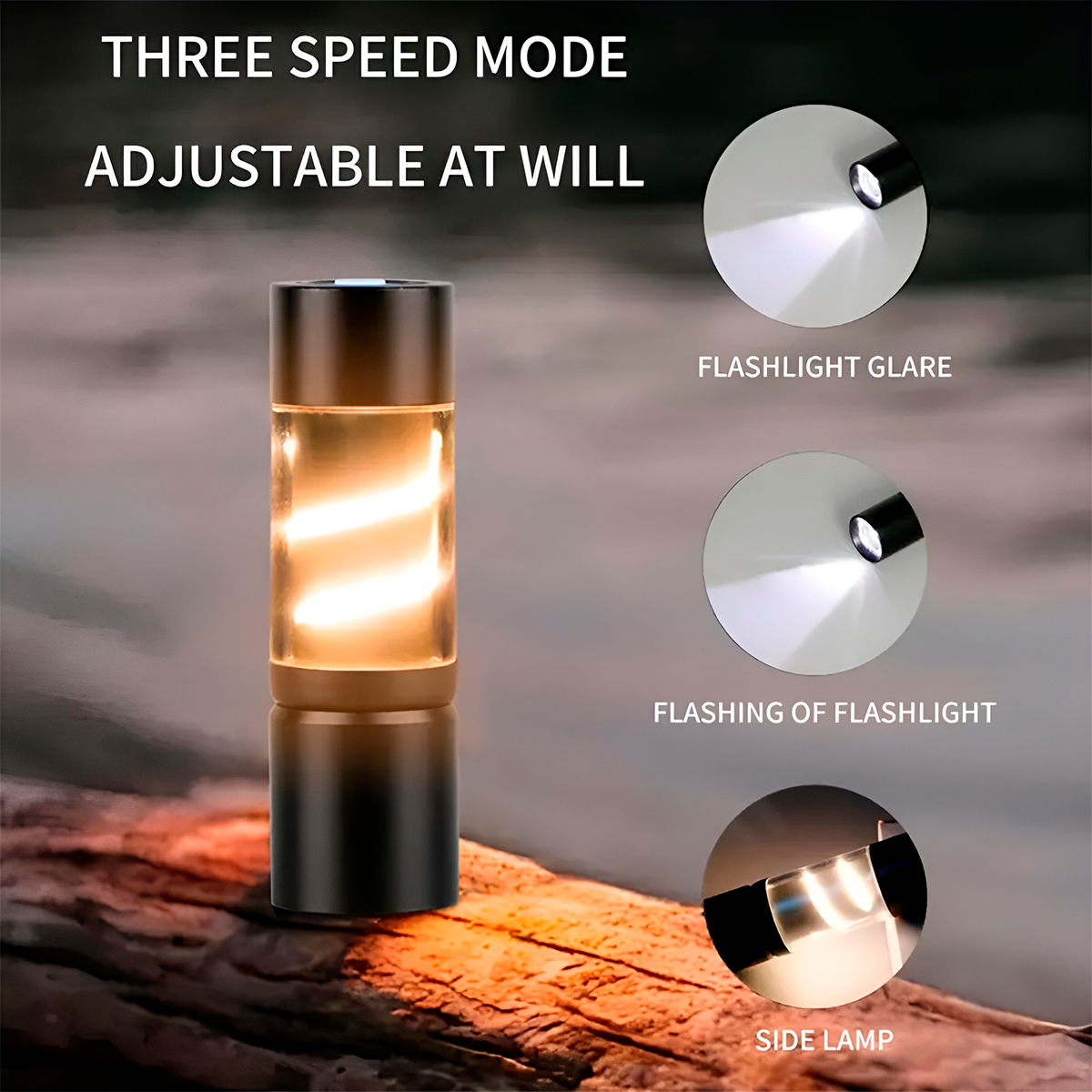 Mini linterna LED recargable y magnética . Curiosite